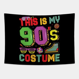 This Is My 90s Costume 1990s Retro Vintage 90s Party Lovers Tapestry