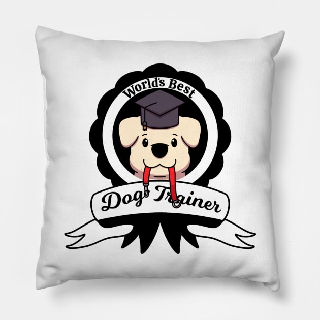 World’s Best Dog Trainer Pillow by TheMaskedTooner