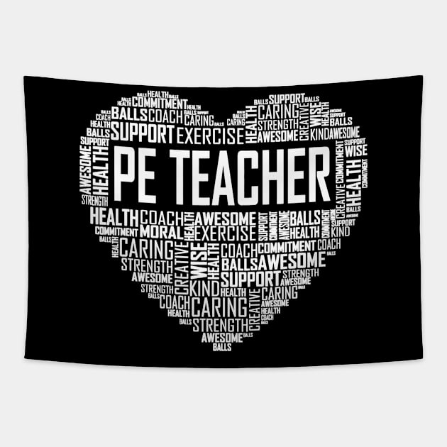 PE Physical Education Teacher P.E.Appreciation Gift Coach Tapestry by Alita Dehan