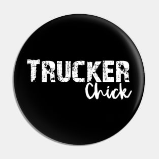 Trucker chick Pin