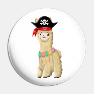 Pirate alpaca Pin