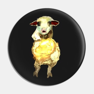 Awesome sheep Pin