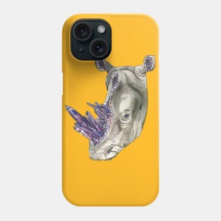 Geode Rhinoceros Phone Case