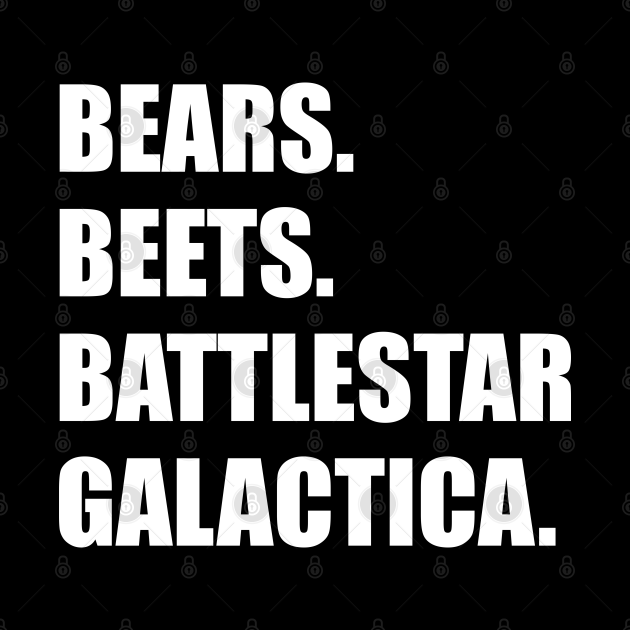 Bears, Beets, Battlestar Galactica The Office Quotes Pillow TeePublic