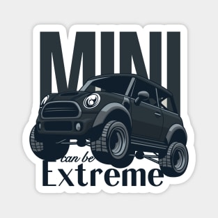 Car mini retro offroad extreme black Magnet