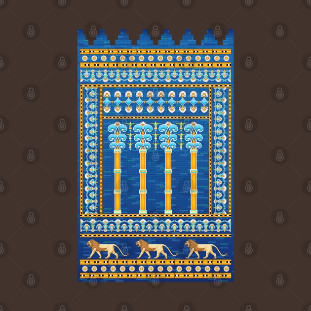 Ishtar Gate pattren by Dingir ENKI