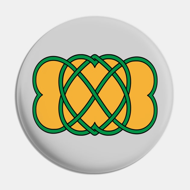 Celtic Knot Heart St Patricks Pin by skauff