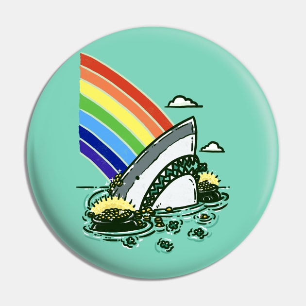 Pot O'Gold Shark Pin by nickv47