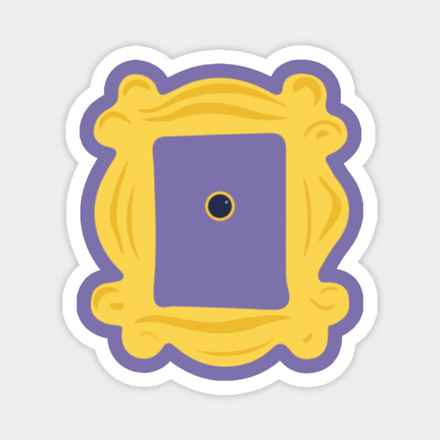 Monica S Door Frame Friends Friends Magnet Teepublic Uk 5.8 x 6.6 contains backstitching: monica s door frame friends