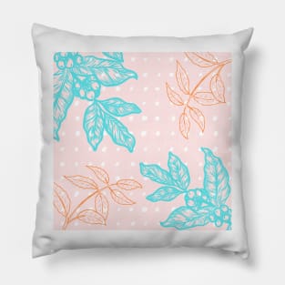 tropical leaves pattern Pillow