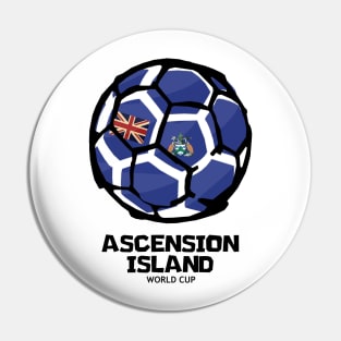 Ascension Island Football Country Flag Pin