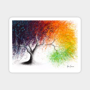 Rainbow Seasons Tree Magnet