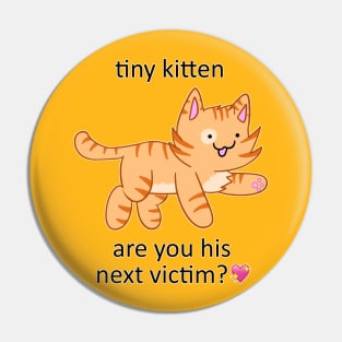 tiny kitten, are you his next victim?💖 Pin