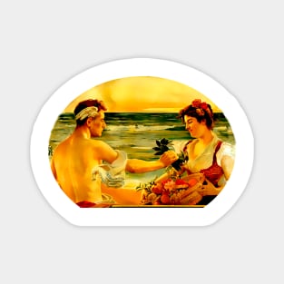 Greek god Mercury/Hermes in love with a peasant girl Magnet