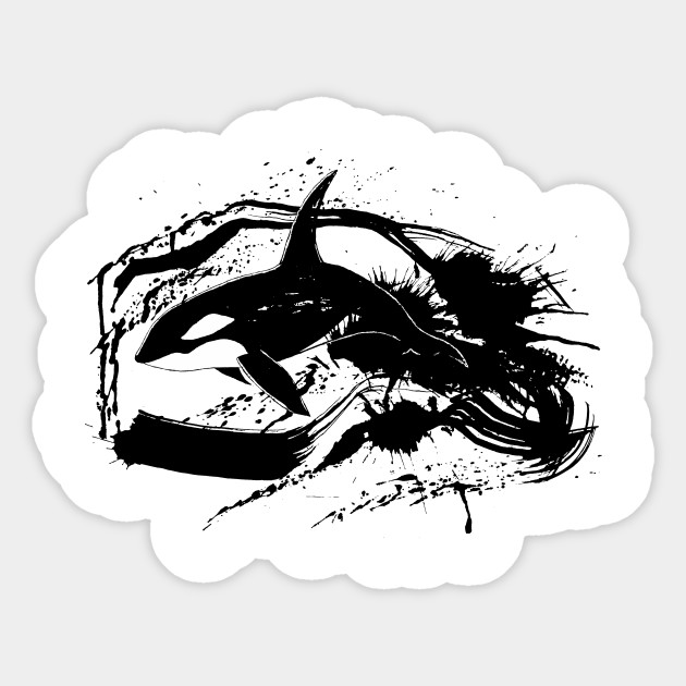 Killer Whale Inc Paint Splashes Art Killer Whale Inc Paint