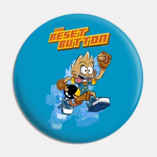 The Reset Button Graphic Tee Pin