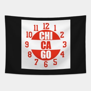 CHICAGO WALL CLOCK Tapestry