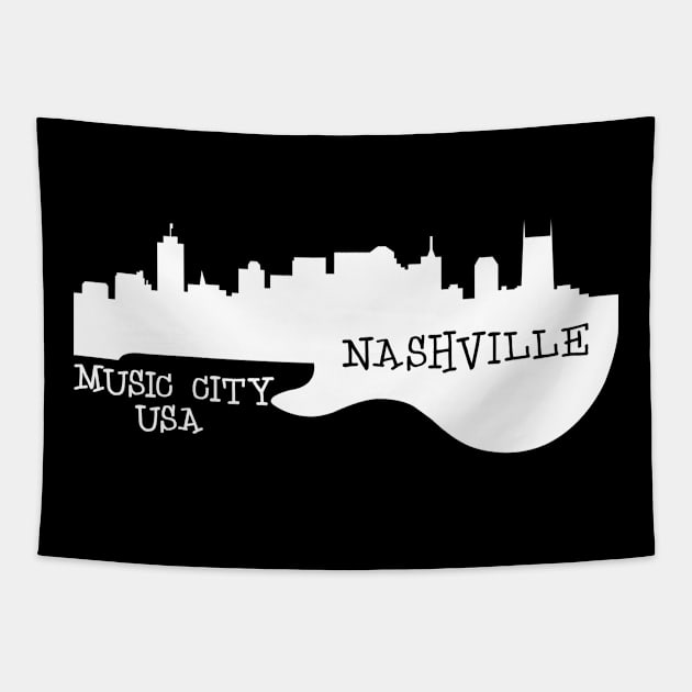 Nashville, Music City USA Tapestry by myoungncsu