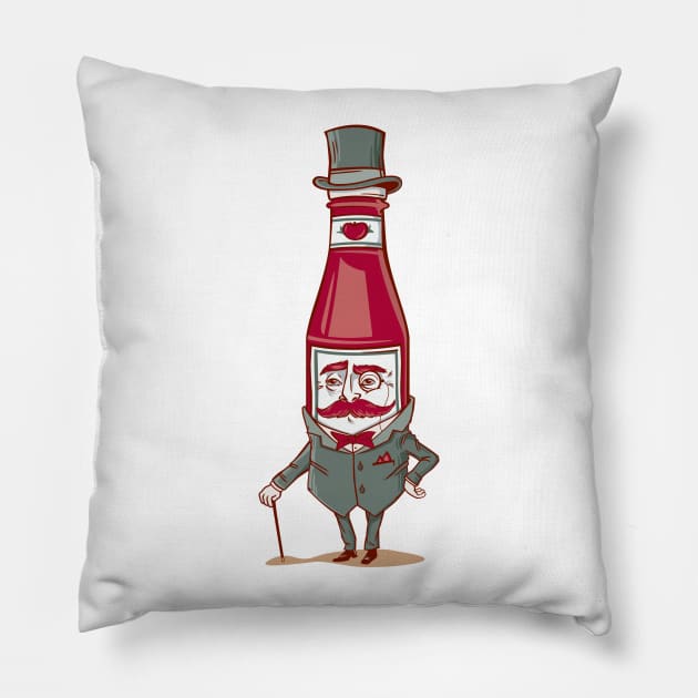 Sir Fancy Ketchup Pillow by bennyd302