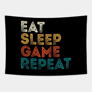 Eat Sleep Game Repeat Tapestry