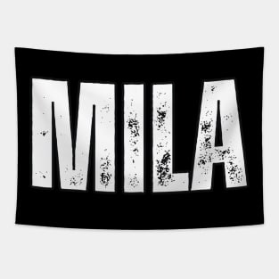 Mila Name Gift Birthday Holiday Anniversary Tapestry