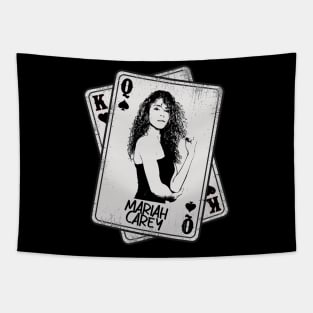 Retro Mariah Carey 80s Card Style Tapestry