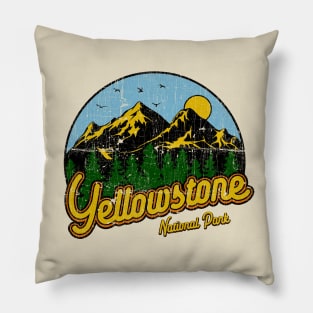 Vintage Yellowstone Park Pillow