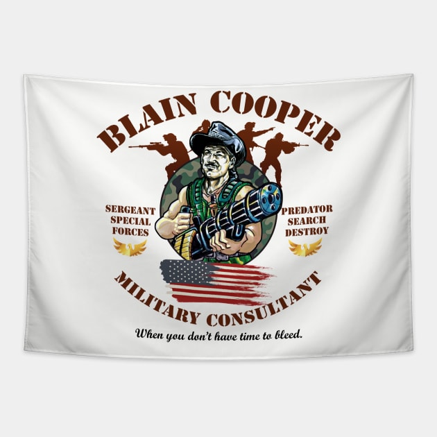 Blain Cooper Military Consultant Tapestry by Alema Art