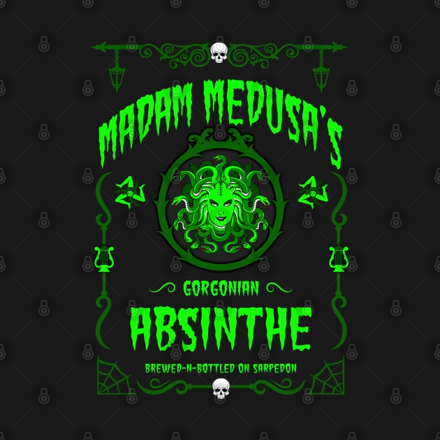 ABSINTHE MONSTERS 17 (MADAM MEDUSA) by GardenOfNightmares