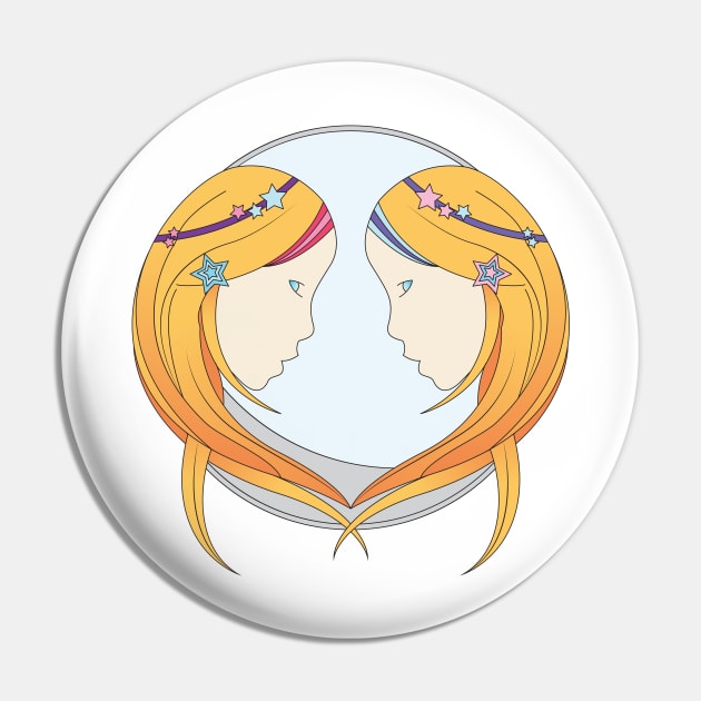 Gemini Zodiac Sign Pin by Marija154