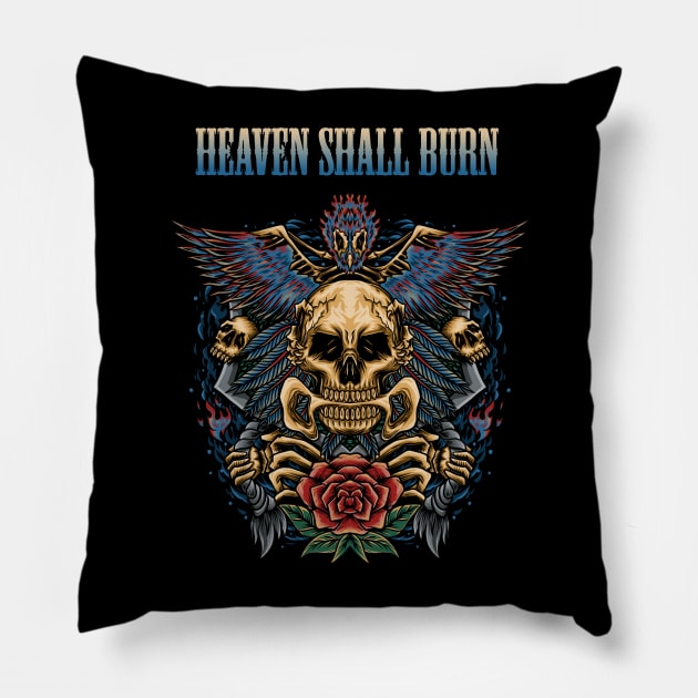 HEAVEN SHALL BURN BAND Pillow by MrtimDraws