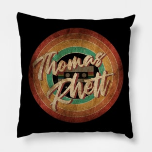 Thomas Rhett Vintage Circle Art Pillow