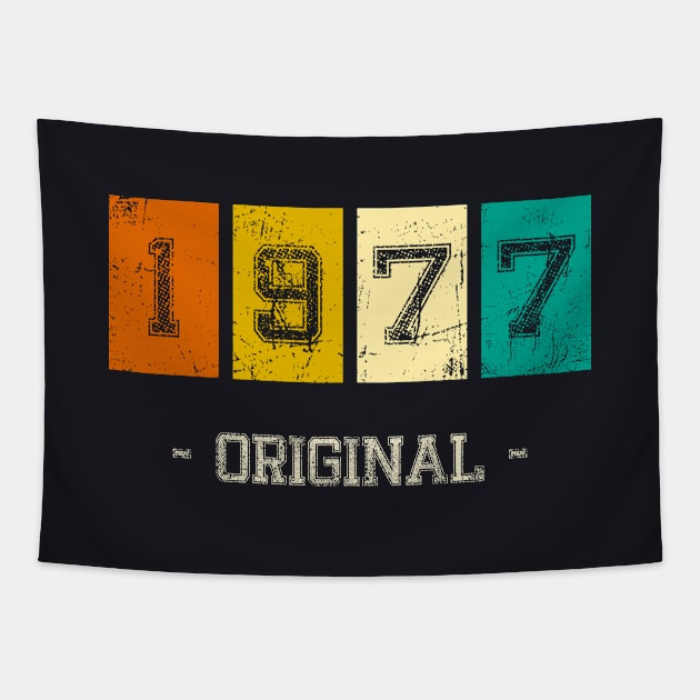 Vintage born in 1977 birth year gift Tapestry by Inyourdesigns