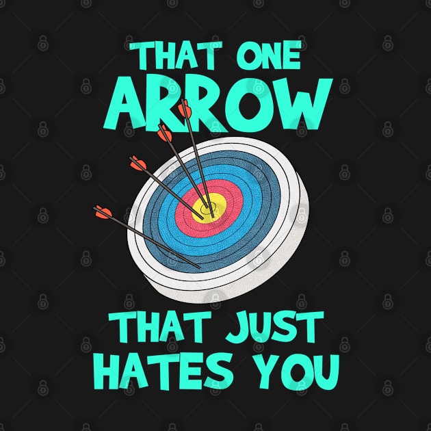 That One Arrow Archery Gift Product Archer Print by Linco