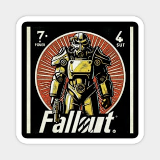 Fallout Power Suit in Gold Magnet