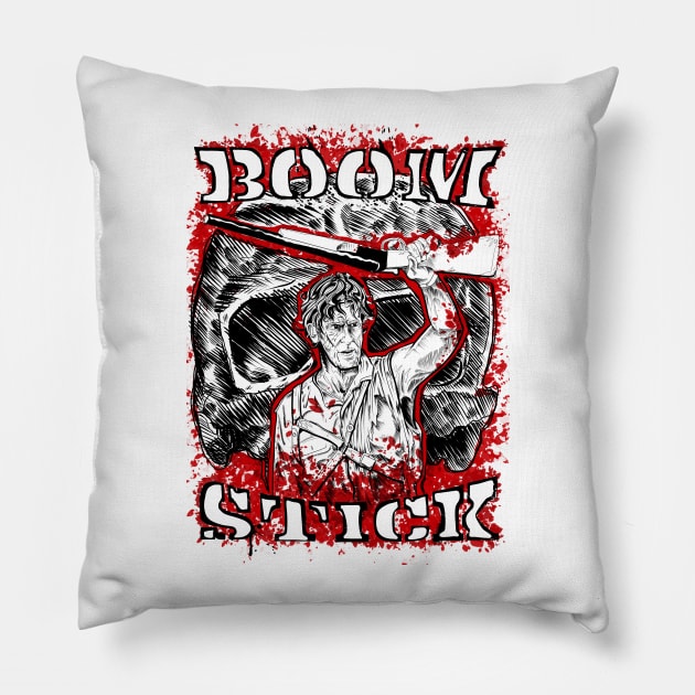 Boom Stick (ASH) Pillow by paintchips