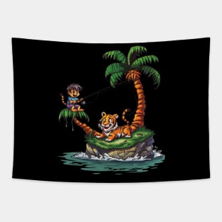 Calvin and Hobbes Spaceman Spiffs Tapestry