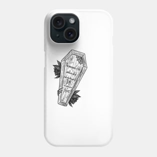 Empire of the Vampire - Graveyards, Fear, Coffin, Spooky Phone Case