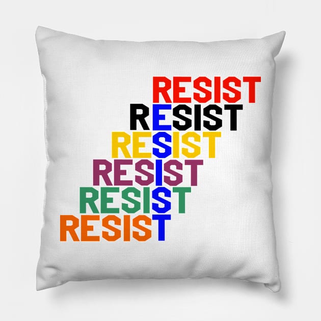 RESIST Pillow by truthtopower