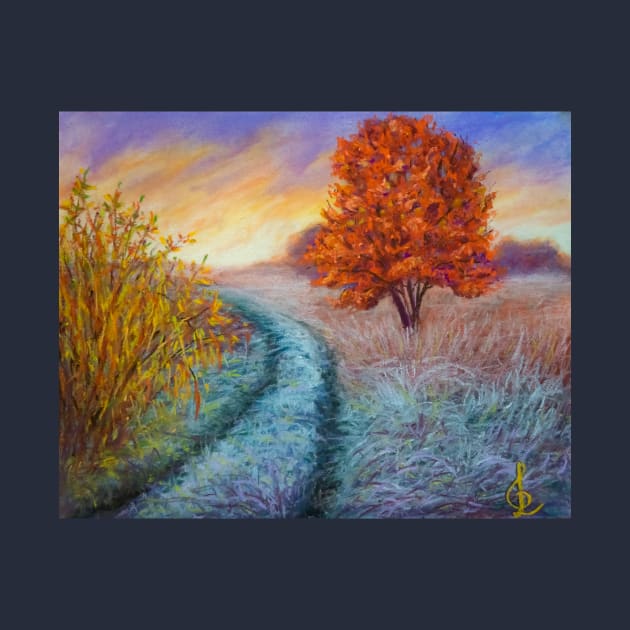 Pastel painting - First frost by redwitchart