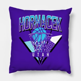 Utah Basketball Throwback 90s Hornacek Pillow