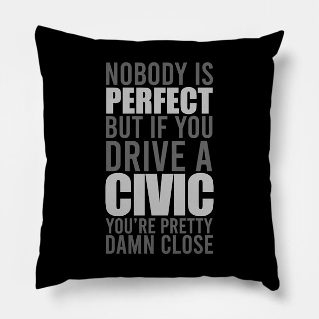 Civic Owners Pillow by VrumVrum
