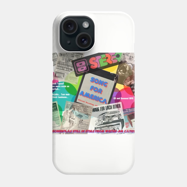 Song For America - 3 - Retro Collage Phone Case by Beanietown Media Designs