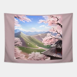 Pink Path Tapestry