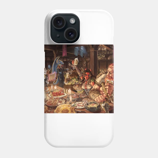 Dungeons and Dragons - The feast Phone Case by RobustaArt