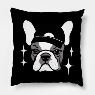 French Bulldog Gangsta Rap Dog Owner Frenchie Funny Dog Pillow