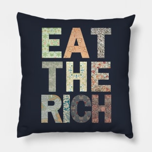 Eat the Rich (light variant) Pillow