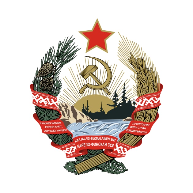 Karelo-Finnish Soviet Socialist Republic (1940 - 1956) State Emblem by Flags of the World