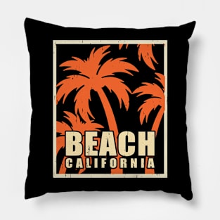 Beach California T Shirt For Women Men Pillow