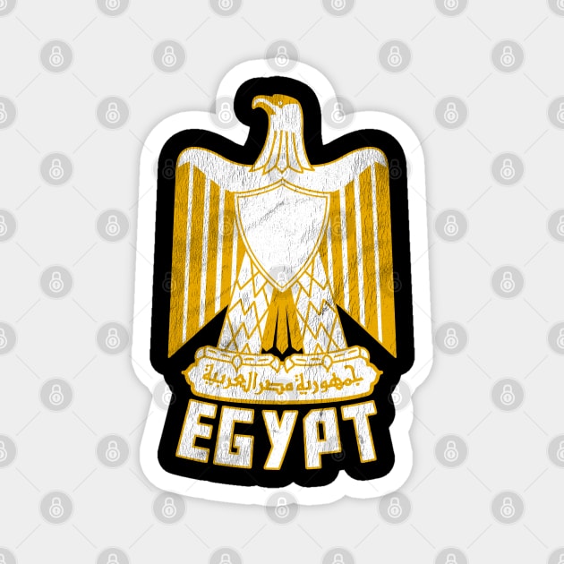 Egypt // Vintage Faded Style Flag Design Magnet by DankFutura